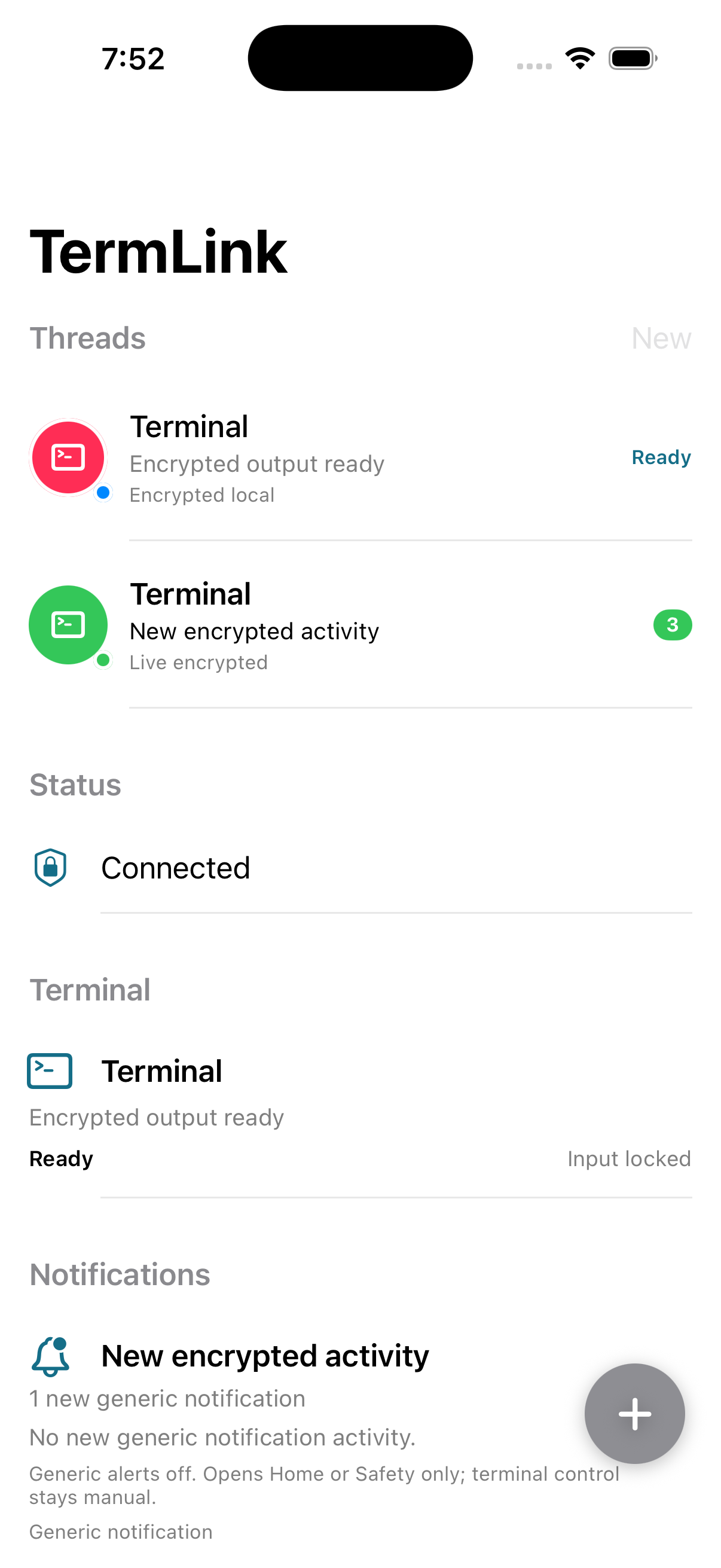 TermLink iOS home